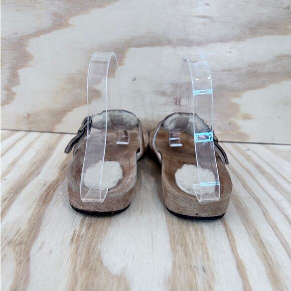 UGG Australia - Tan Sheepskin - Sandals - Brown - Women's - 7 - S/N 1686 - Picture 6 of 9